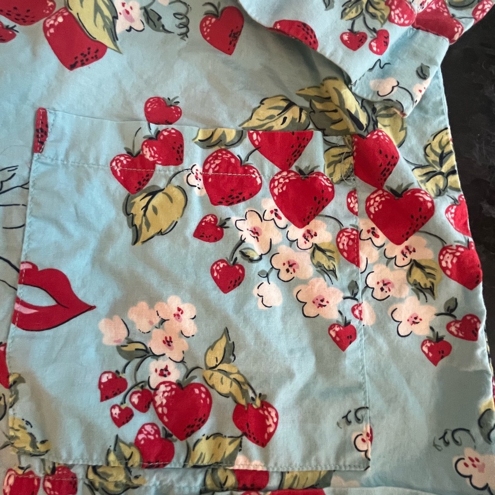 Nick & Nora Strawberry Print Pajama Set - Picture 4 of 10